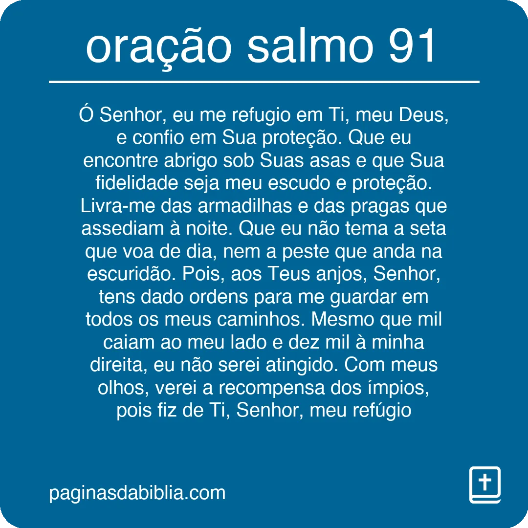 oração salmo 91