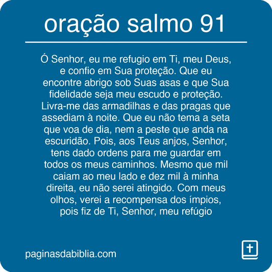 oração salmo 91