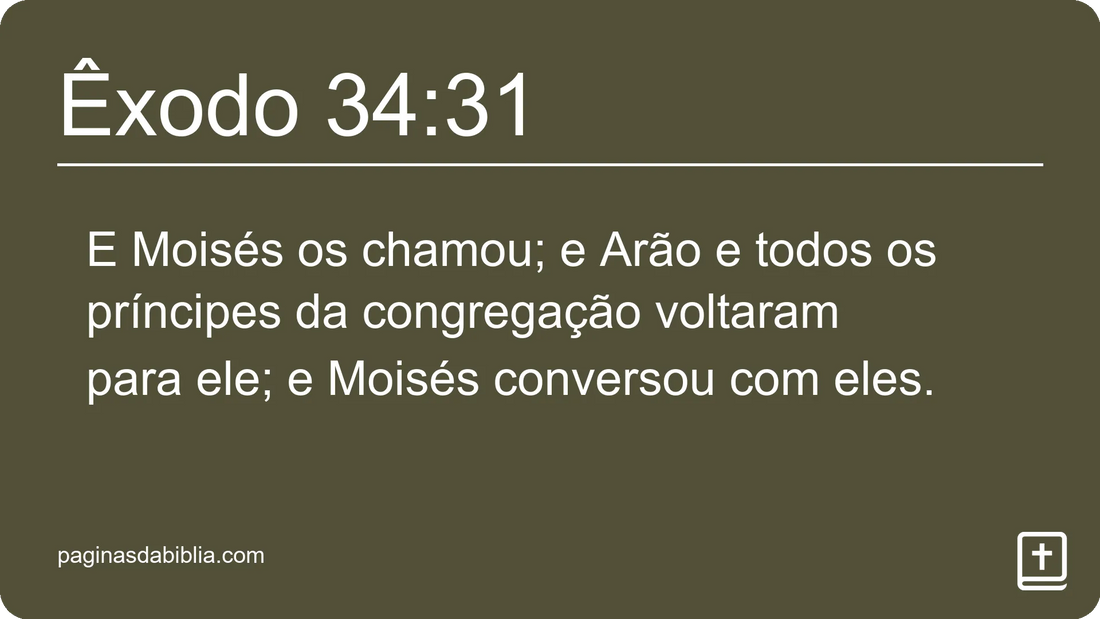 Êxodo 34:31