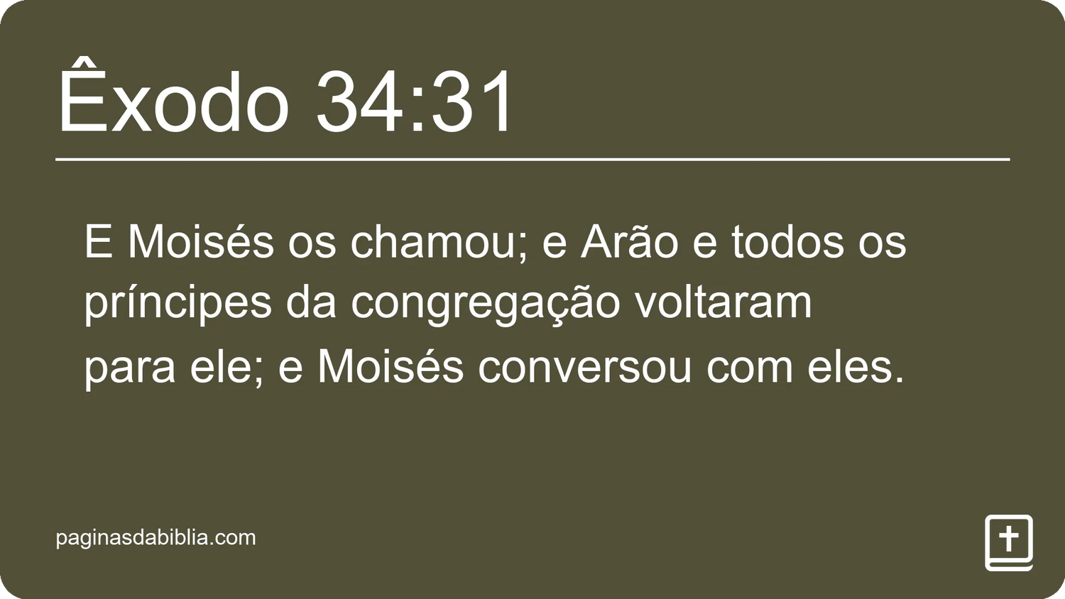 Êxodo 34:31