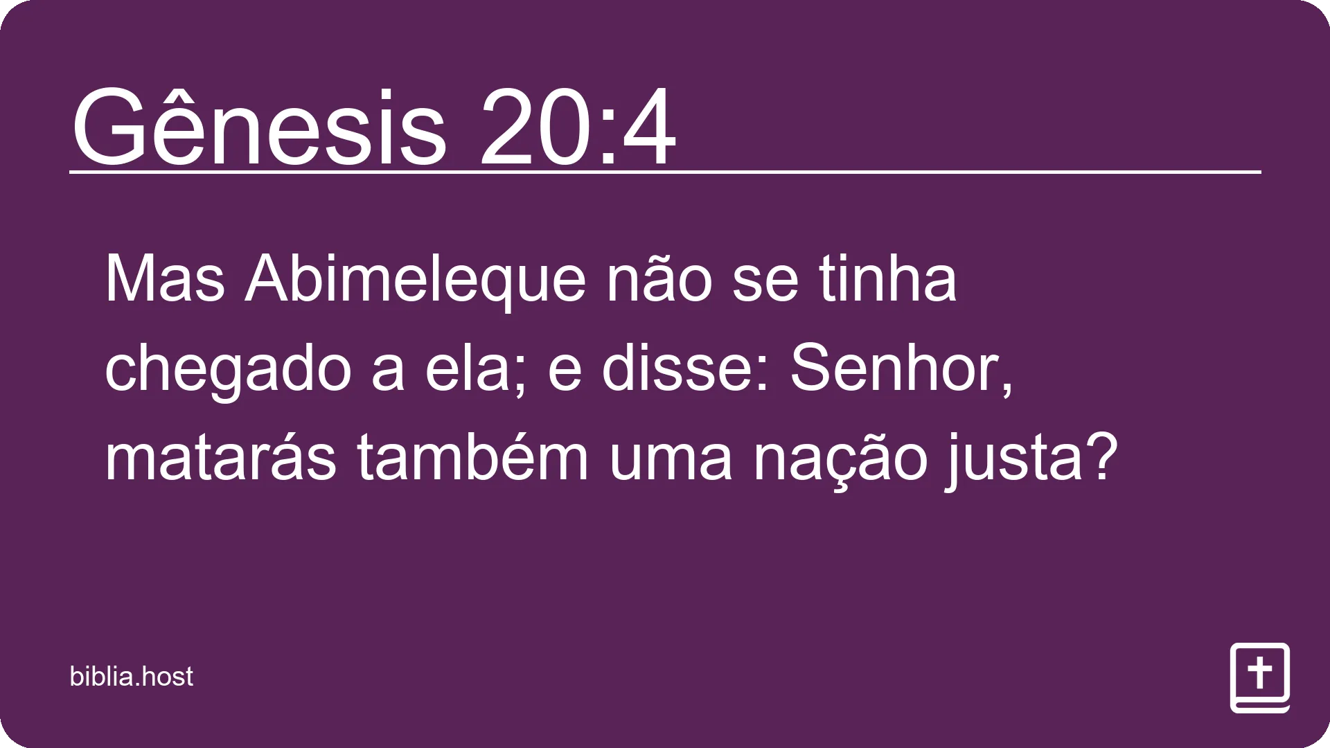 Gênesis 20:4