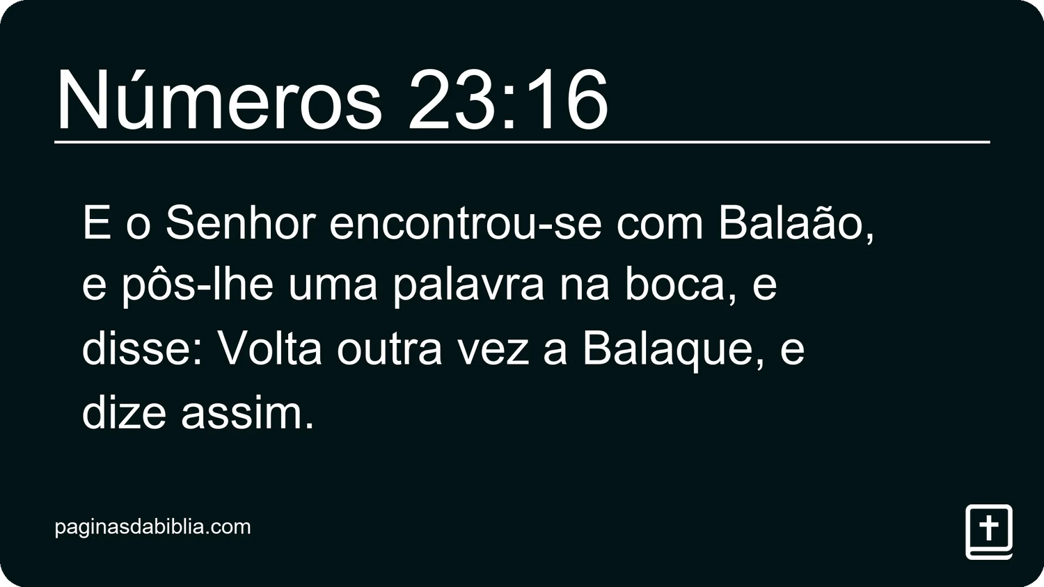 Números 23:16