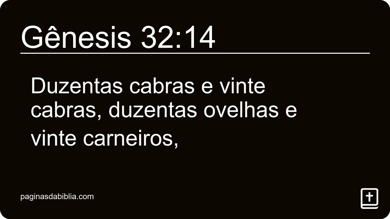 Gênesis 32:14