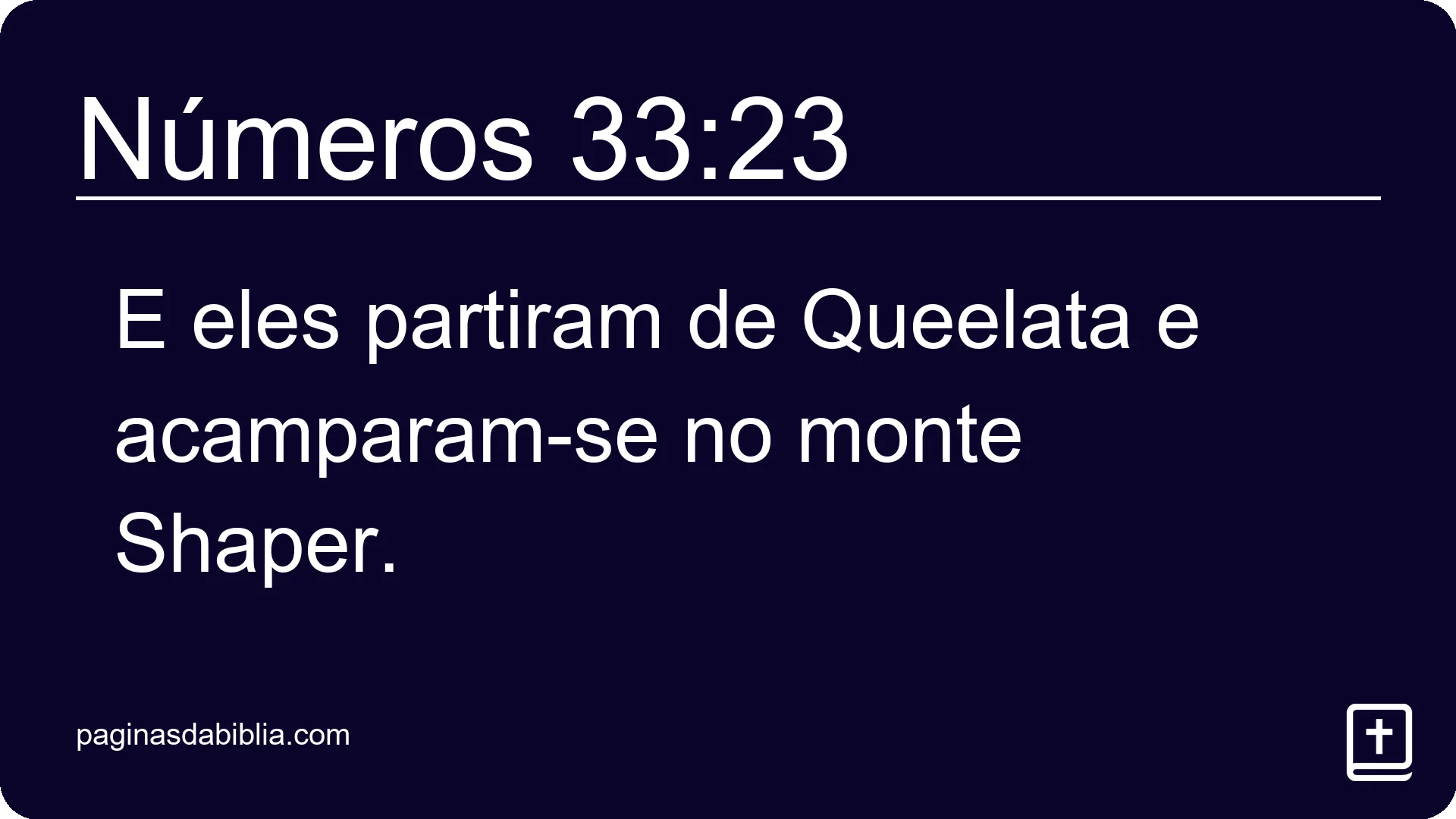 Números 33:23