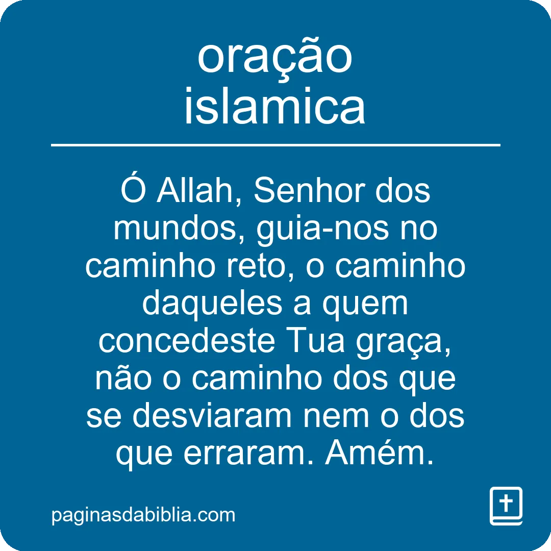 oração islamica