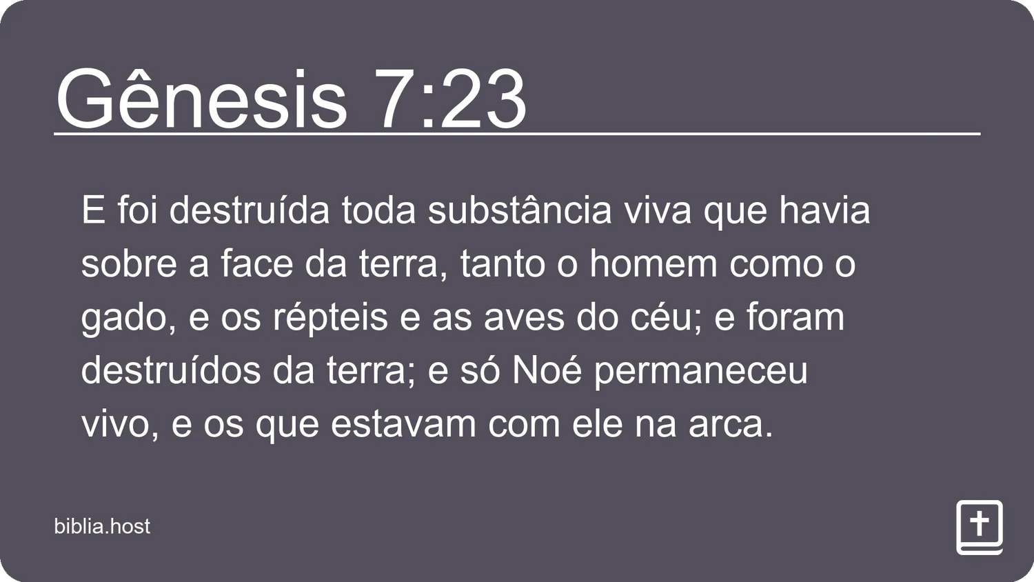 Gênesis 7:23