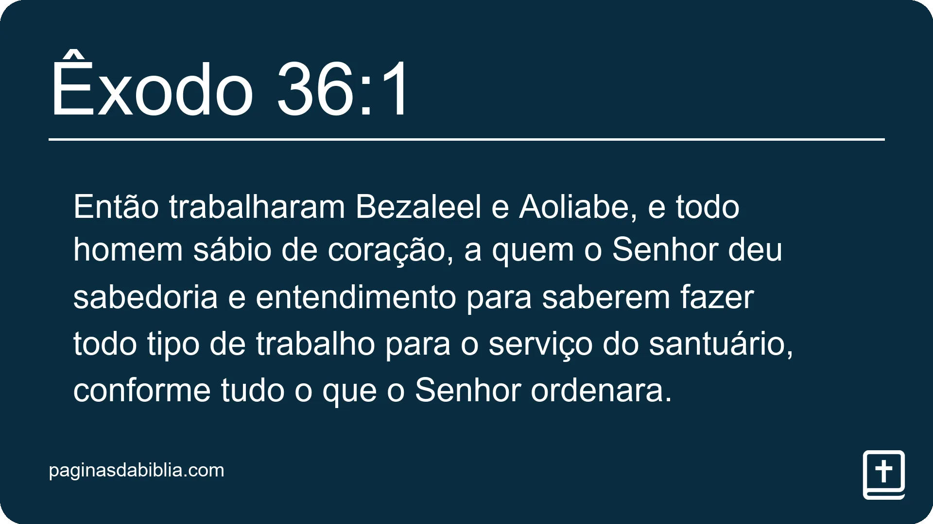 Êxodo 36:1