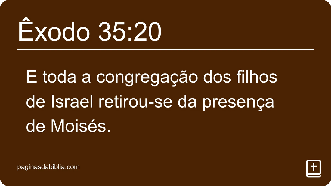 Êxodo 35:20