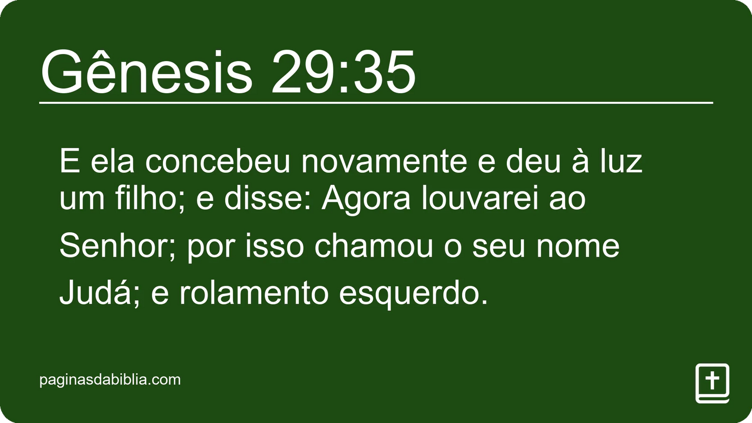 Gênesis 29:35