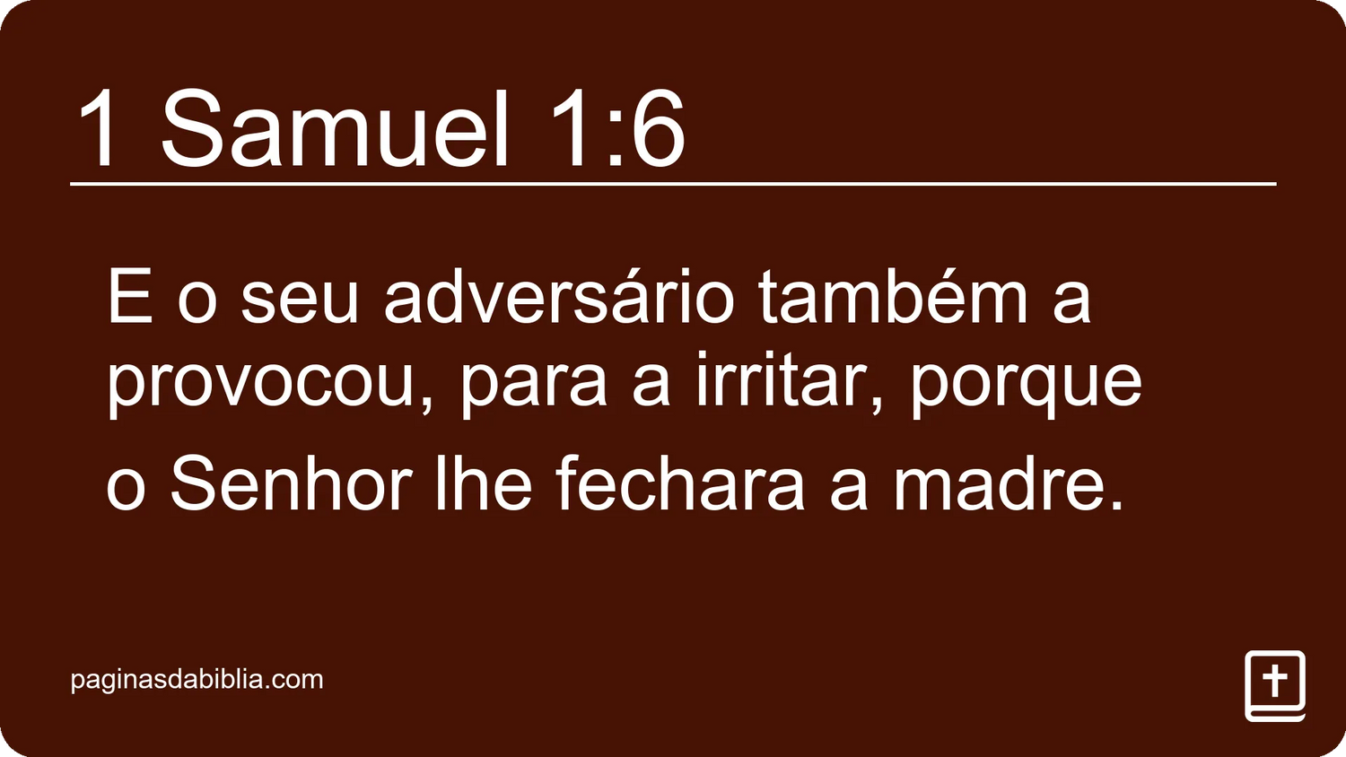 1 Samuel 1:6