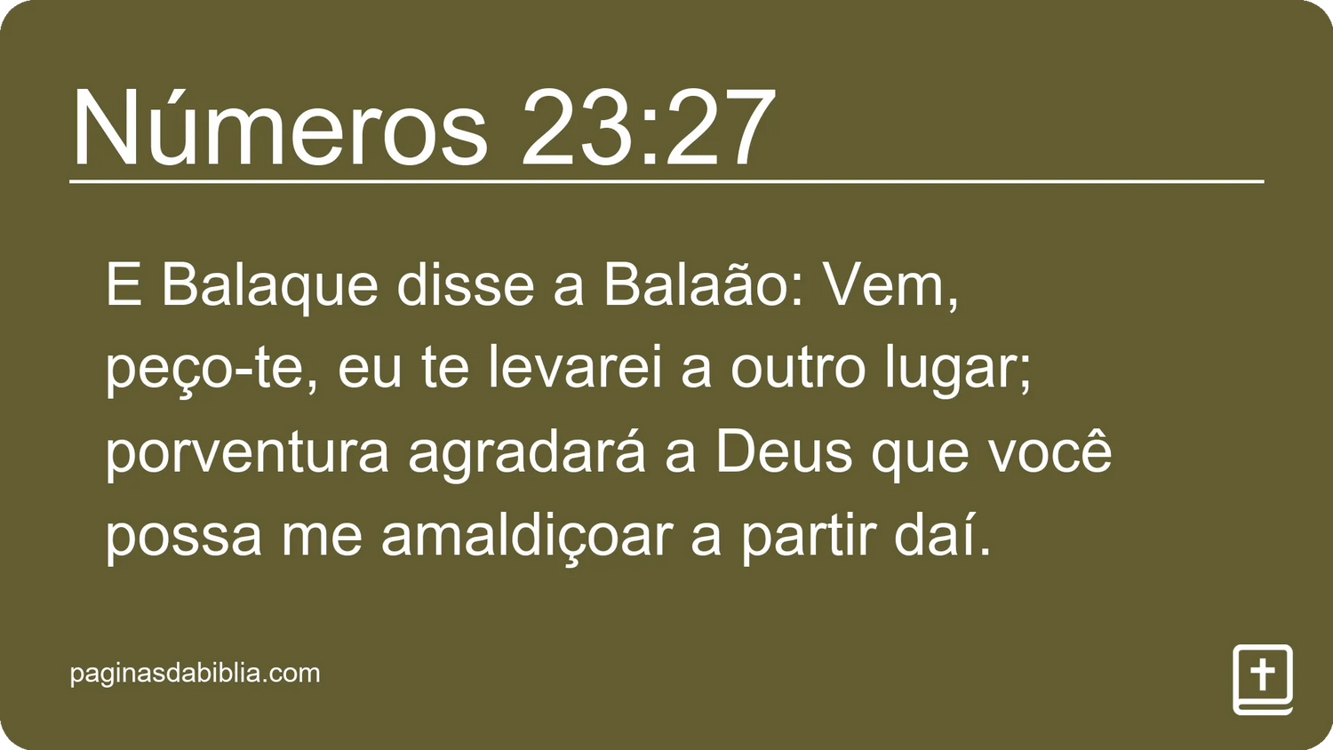 Números 23:27