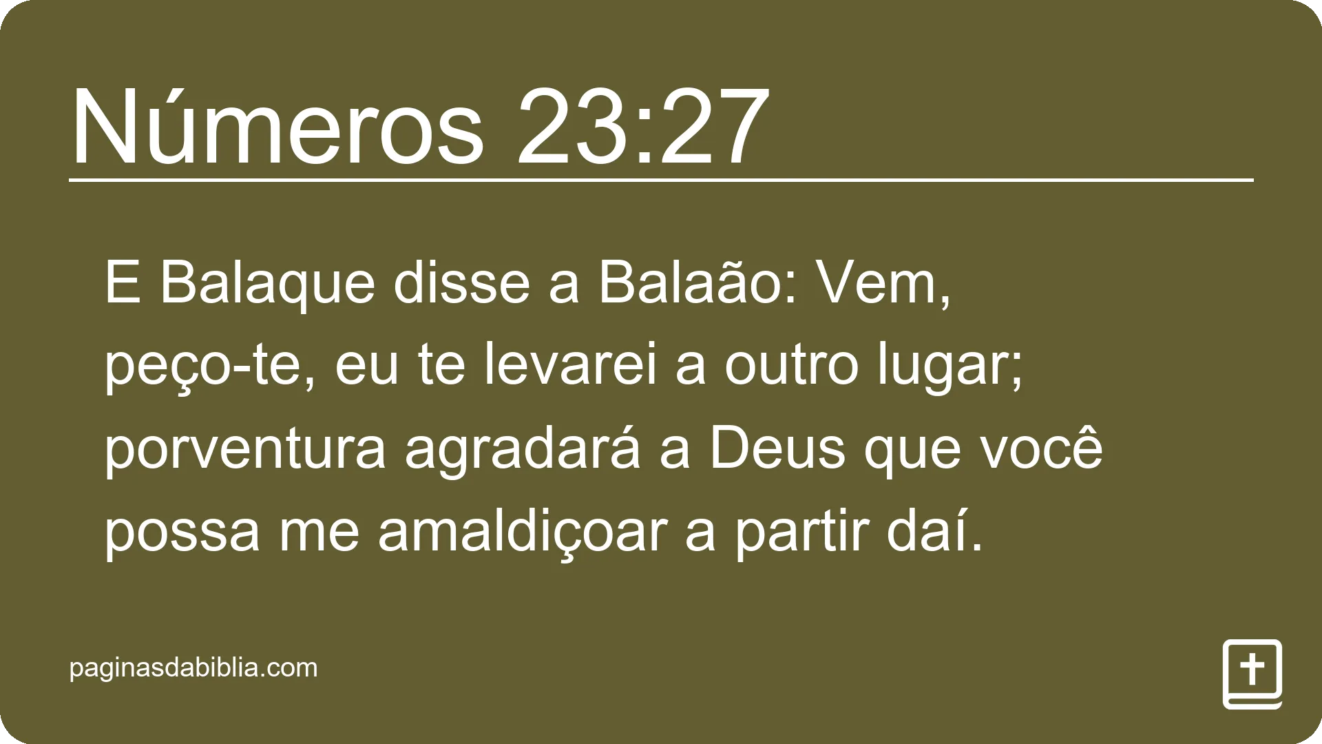 Números 23:27