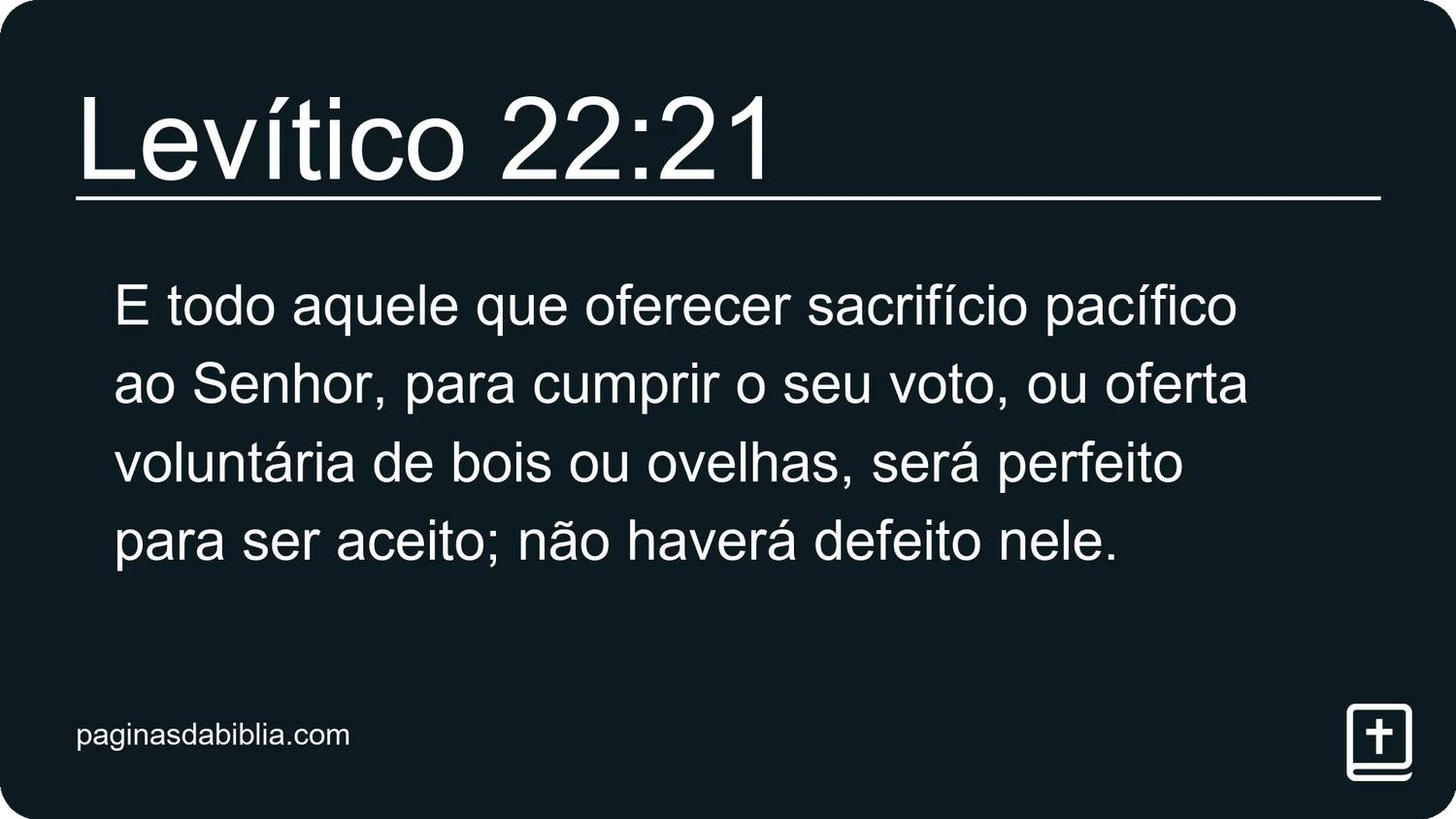 Levítico 22:21