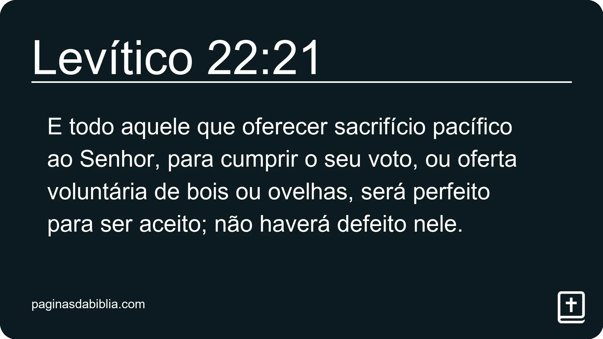 Levítico 22:21