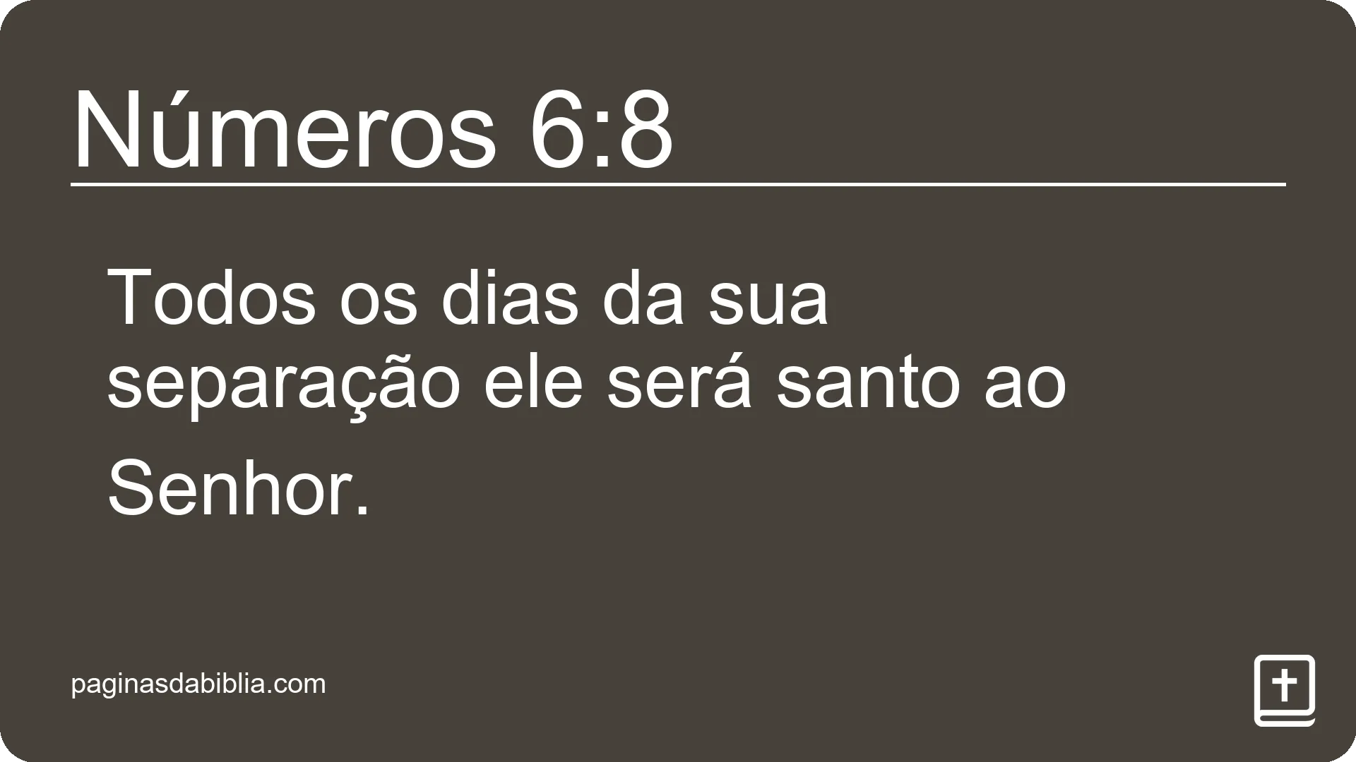 Números 6:8