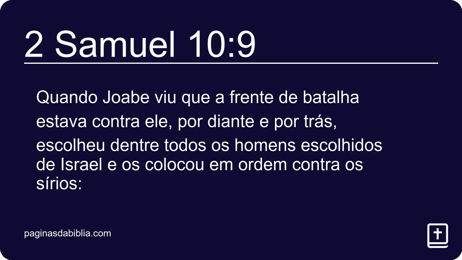 2 Samuel 10:9