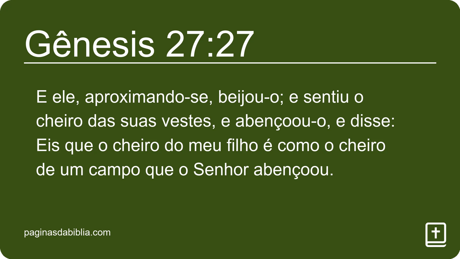 Gênesis 27:27