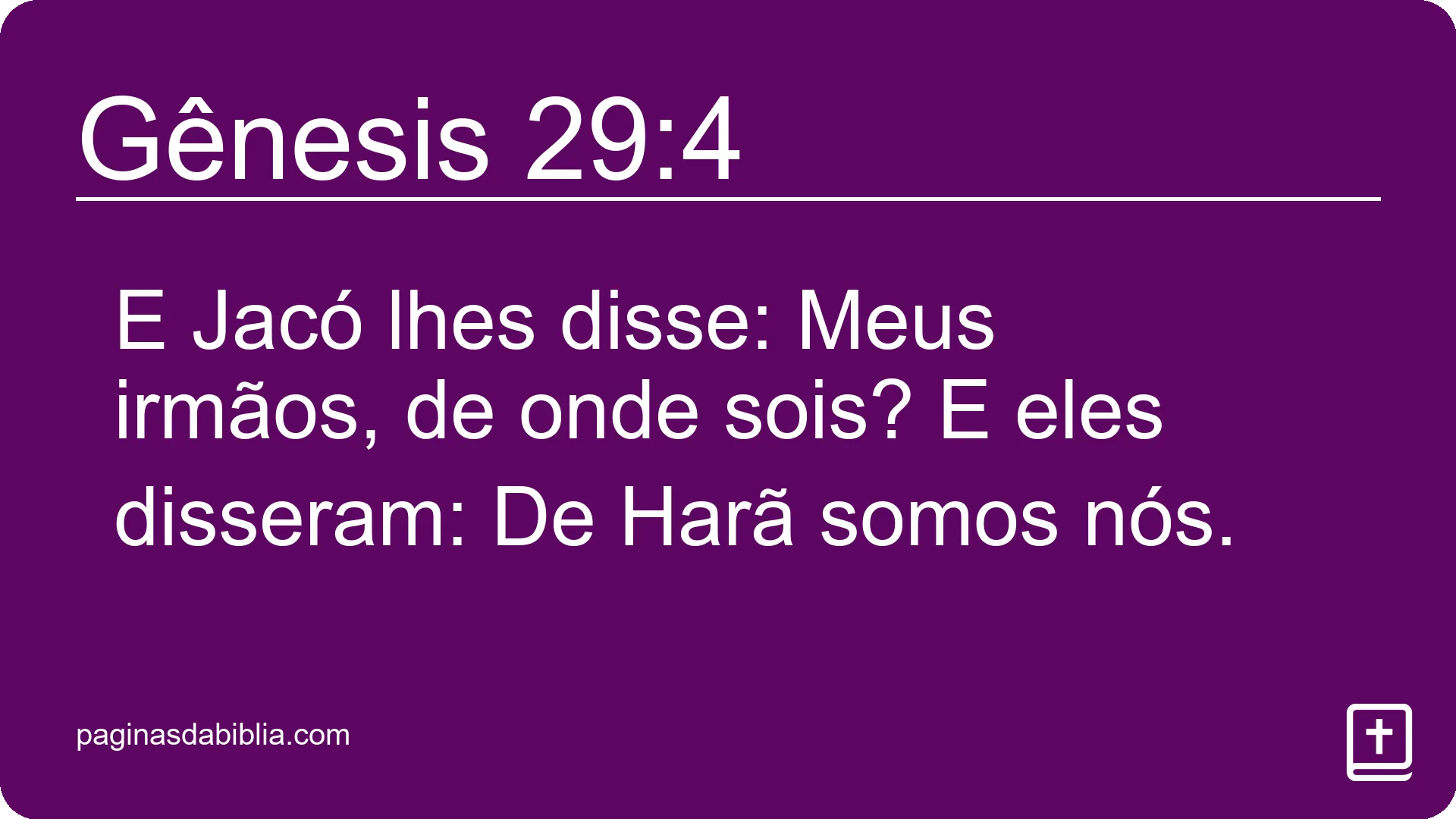 Gênesis 29:4