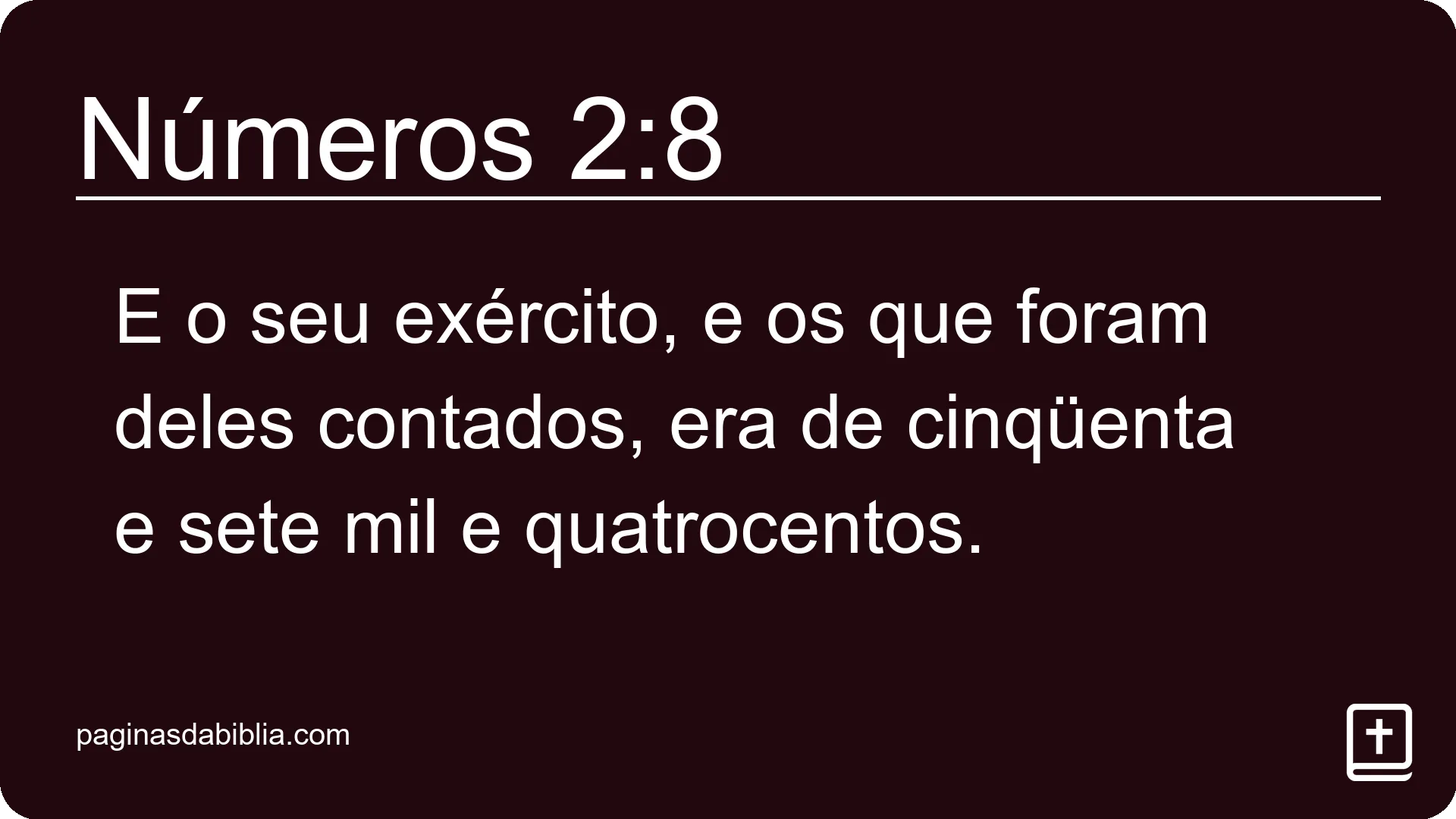 Números 2:8