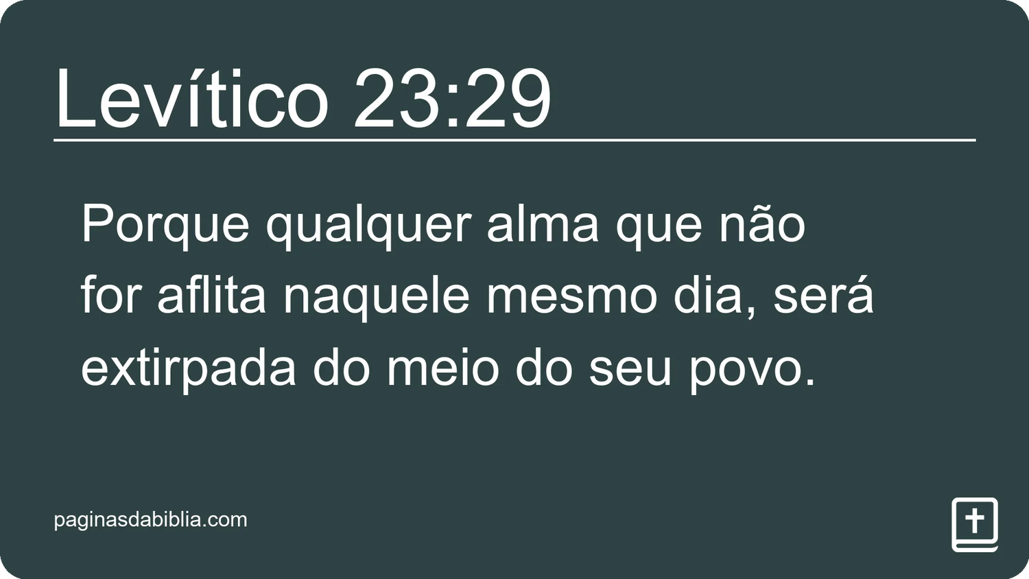 Levítico 23:29