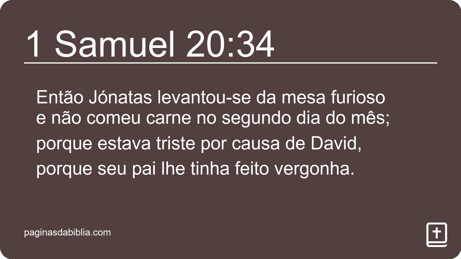 1 Samuel 20:34