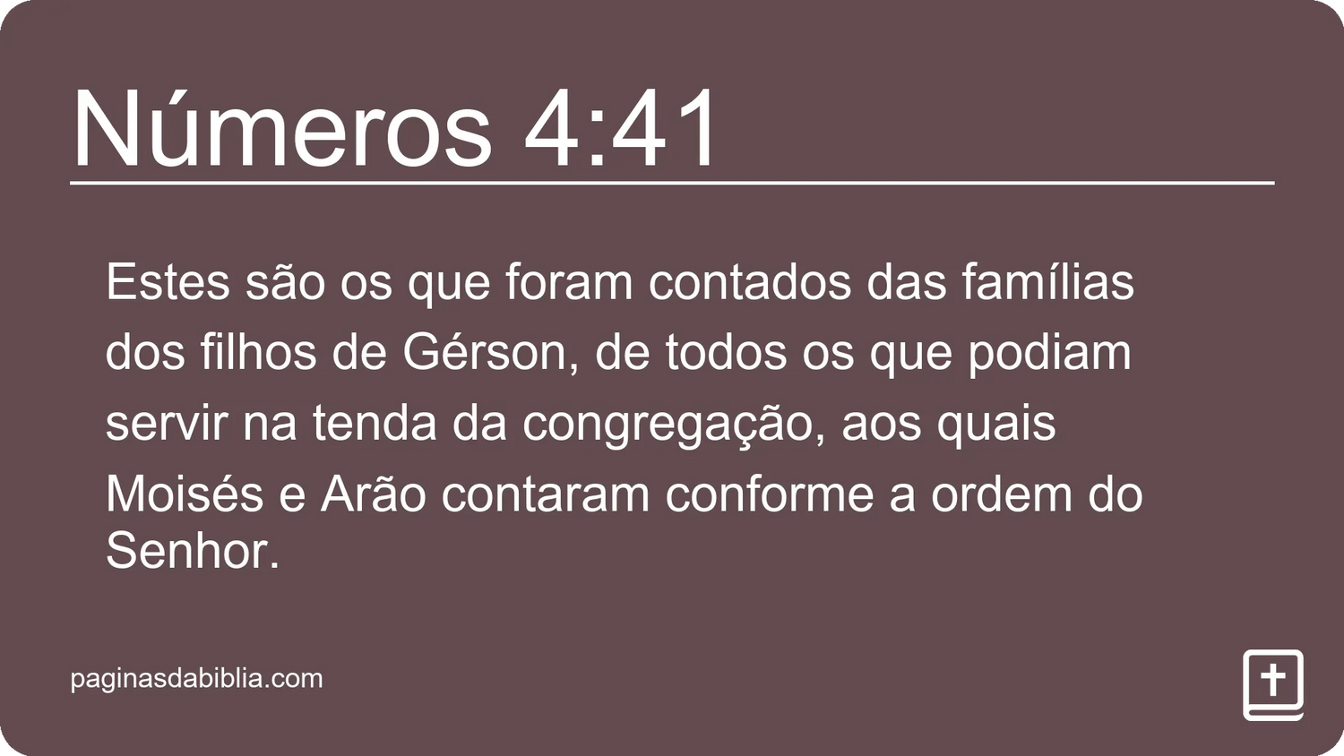 Números 4:41