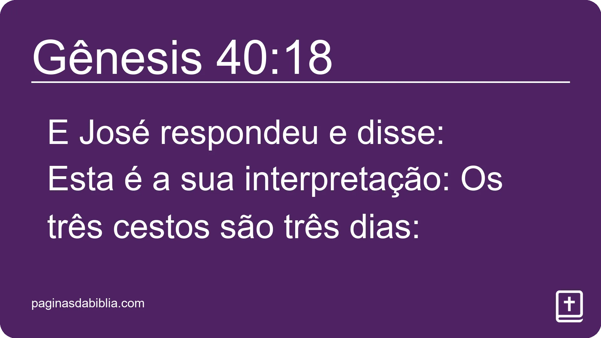 Gênesis 40:18