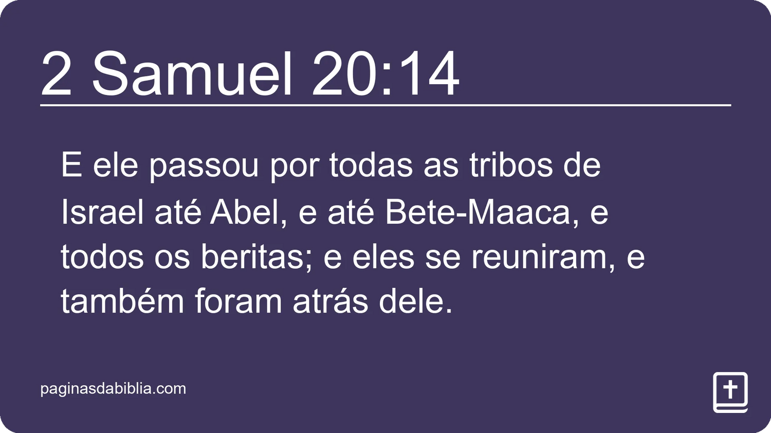 2 Samuel 20:14