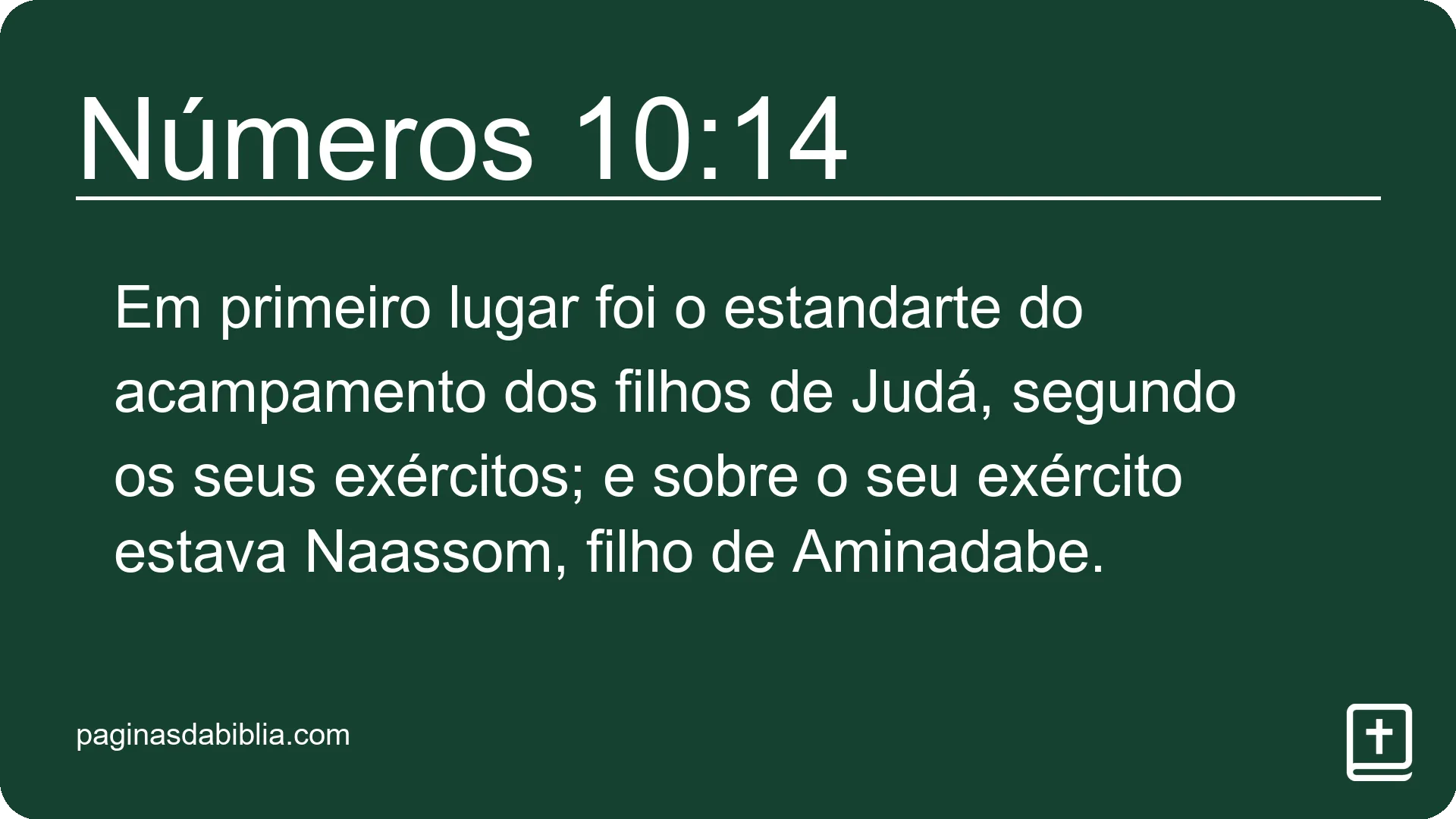 Números 10:14