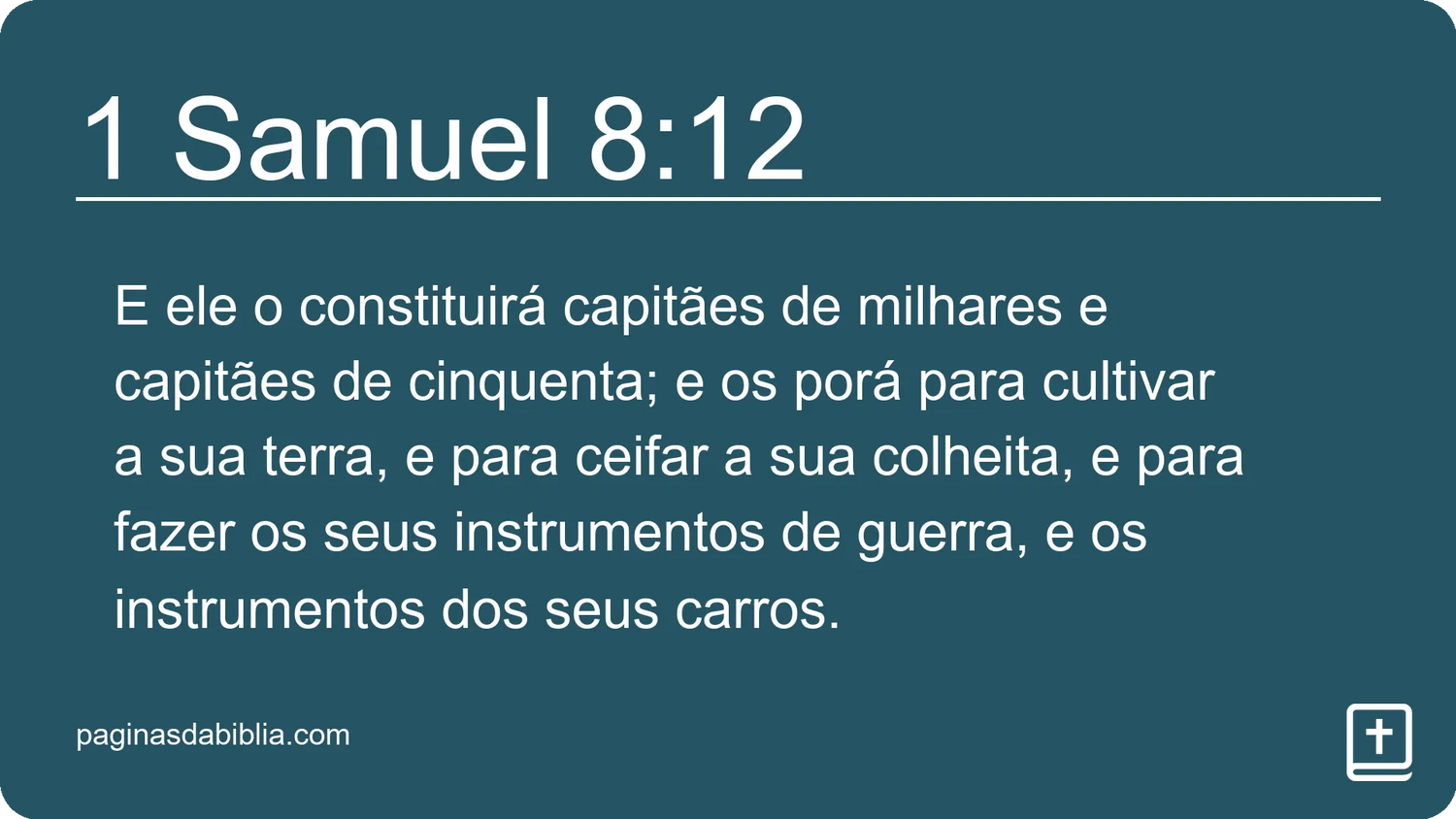 1 Samuel 8:12