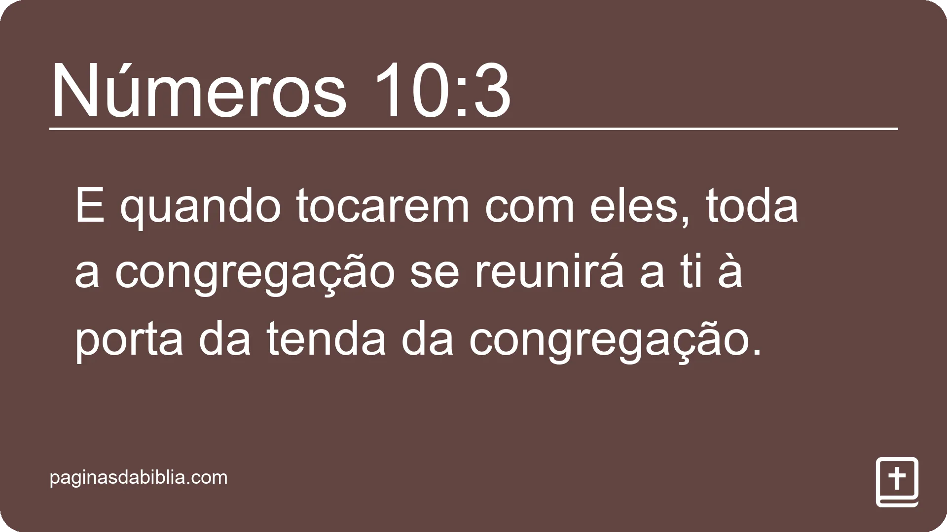 Números 10:3