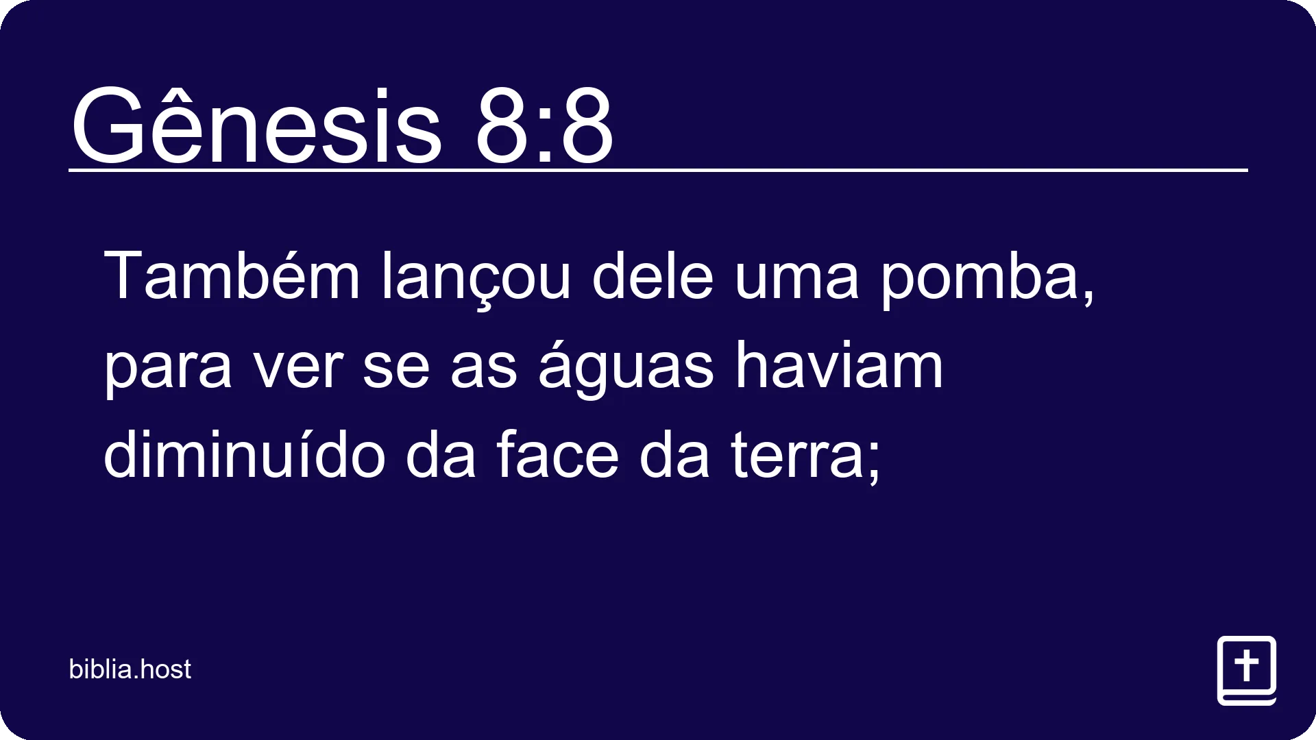 Gênesis 8:8