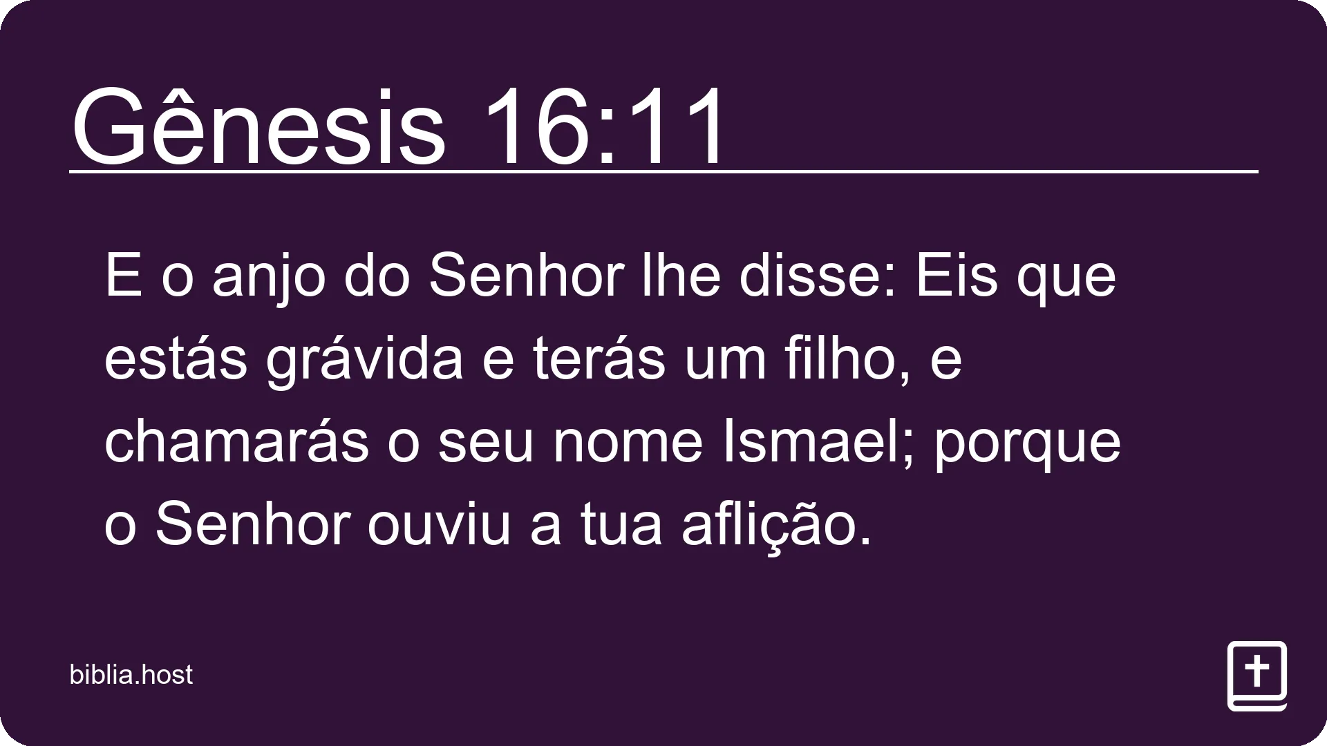 Gênesis 16:11