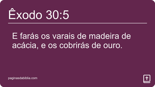 Êxodo 30:5