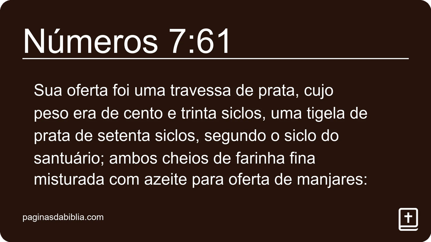 Números 7:61