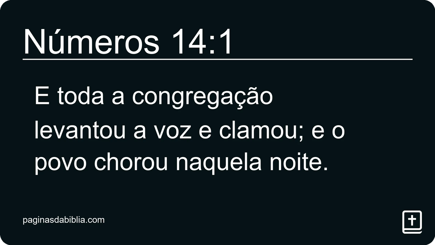 Números 14:1