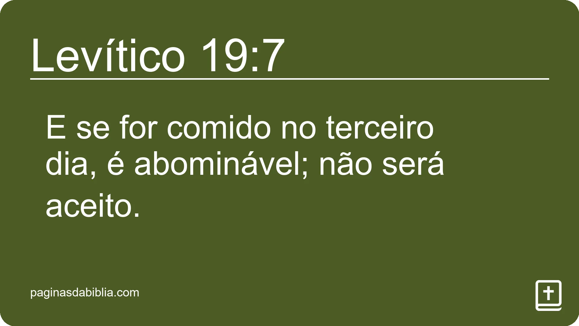 Levítico 19:7