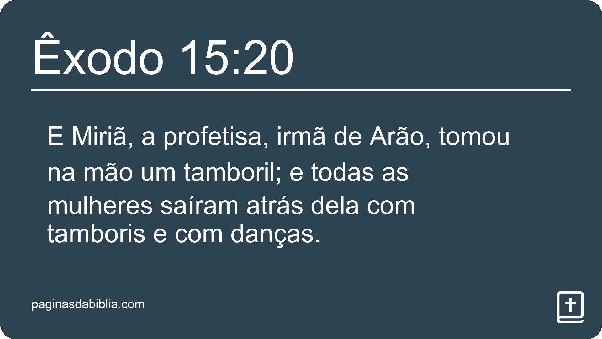 Êxodo 15:20