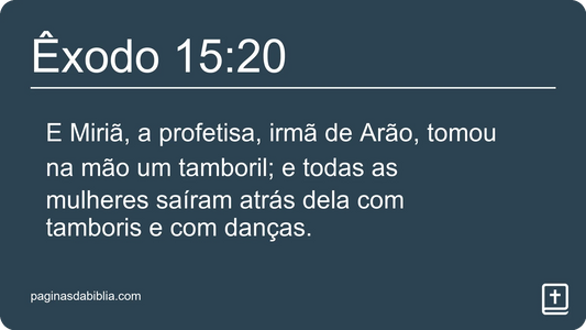 Êxodo 15:20