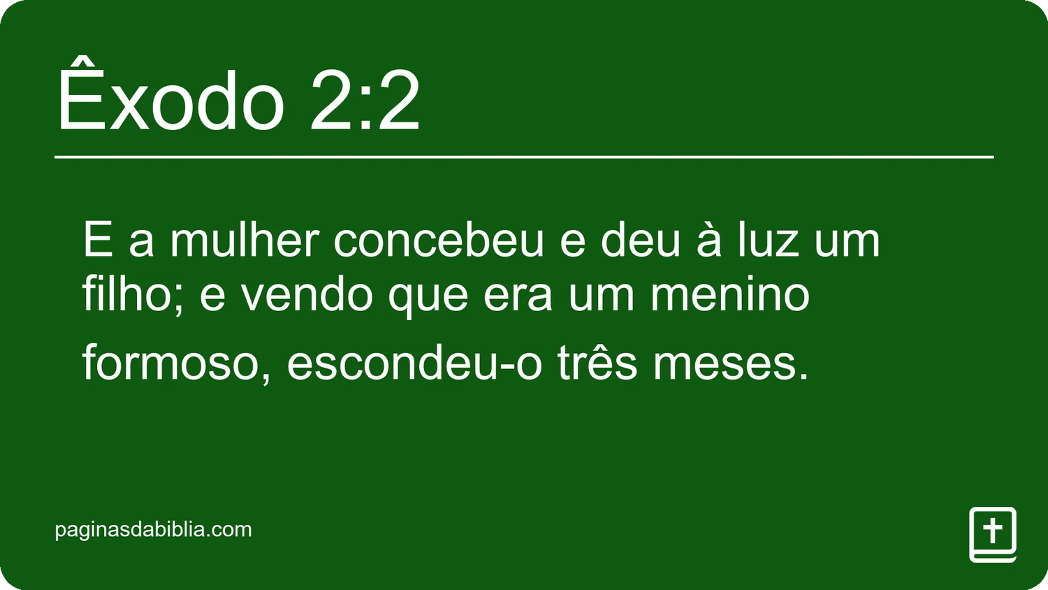 Êxodo 2:2