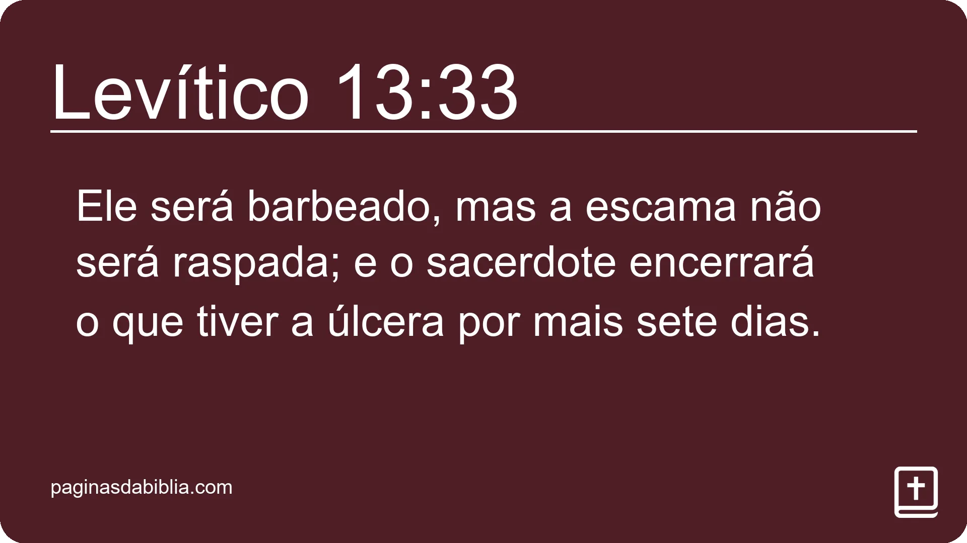 Levítico 13:33