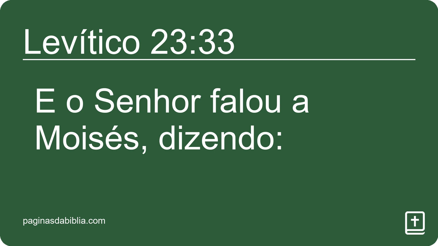 Levítico 23:33