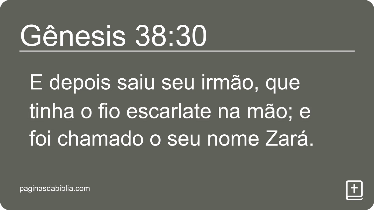 Gênesis 38:30