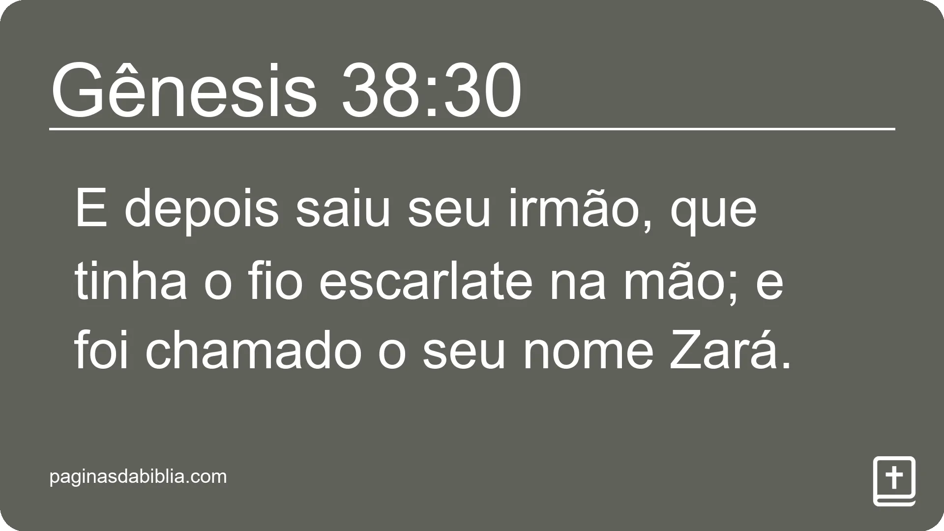 Gênesis 38:30