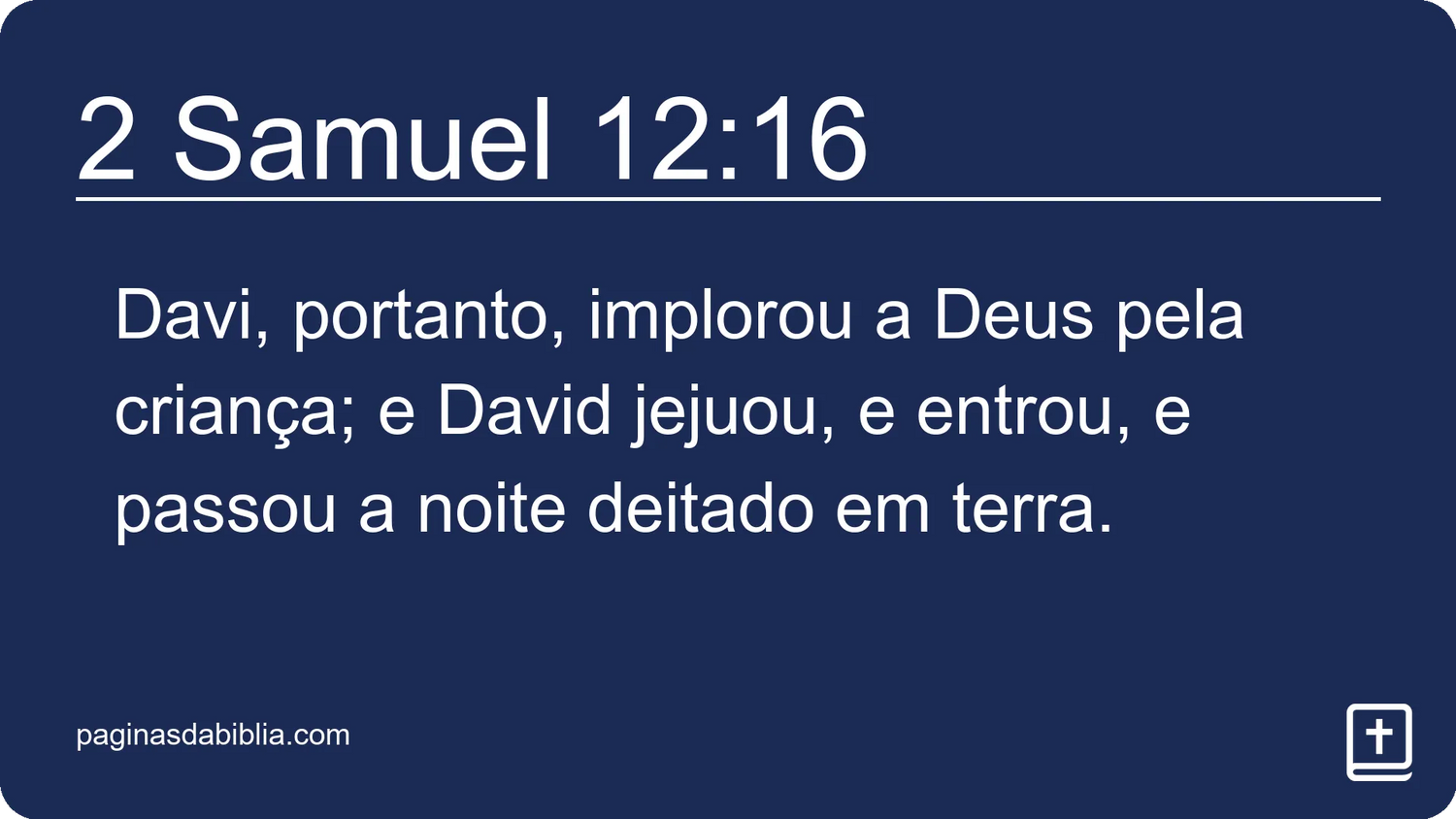 2 Samuel 12:16