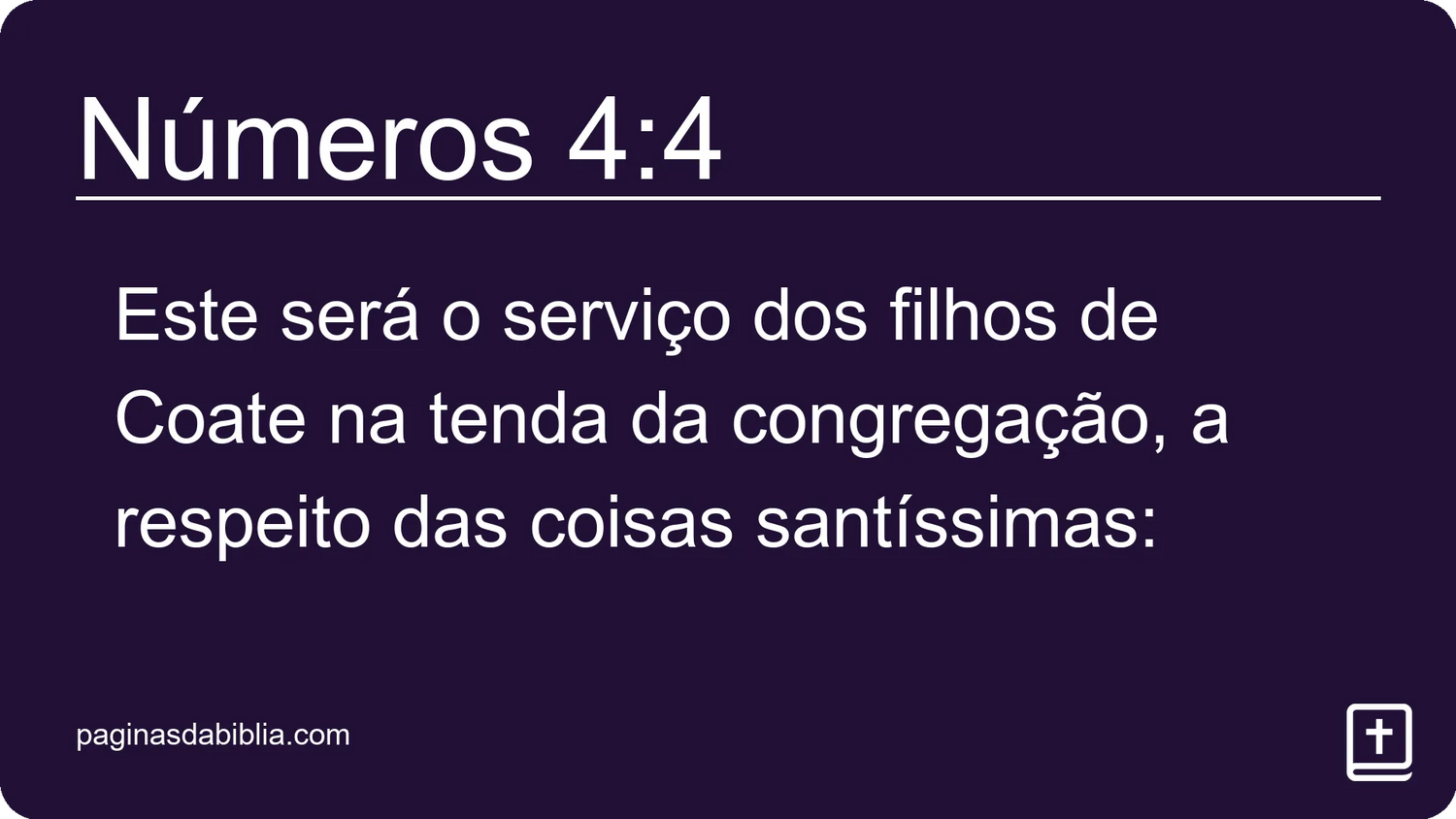 Números 4:4