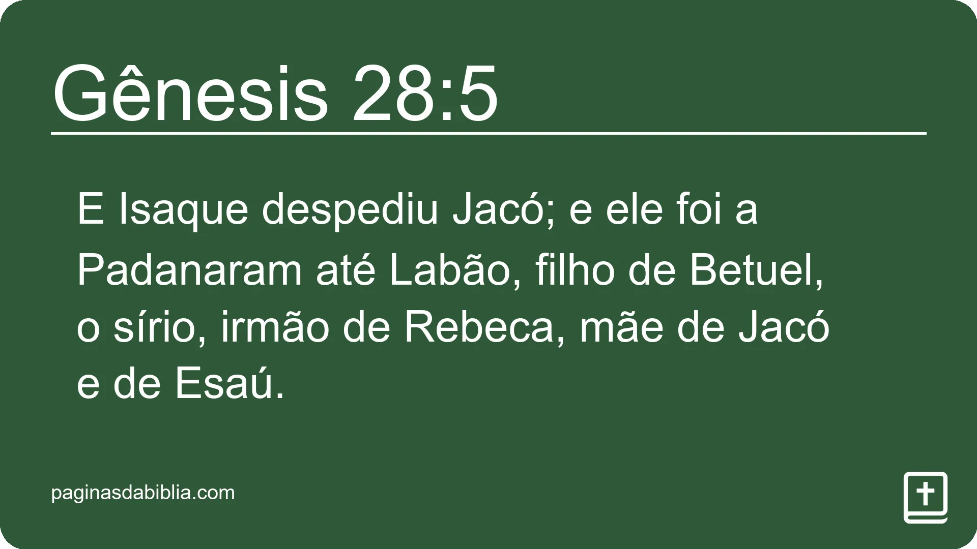 Gênesis 28:5