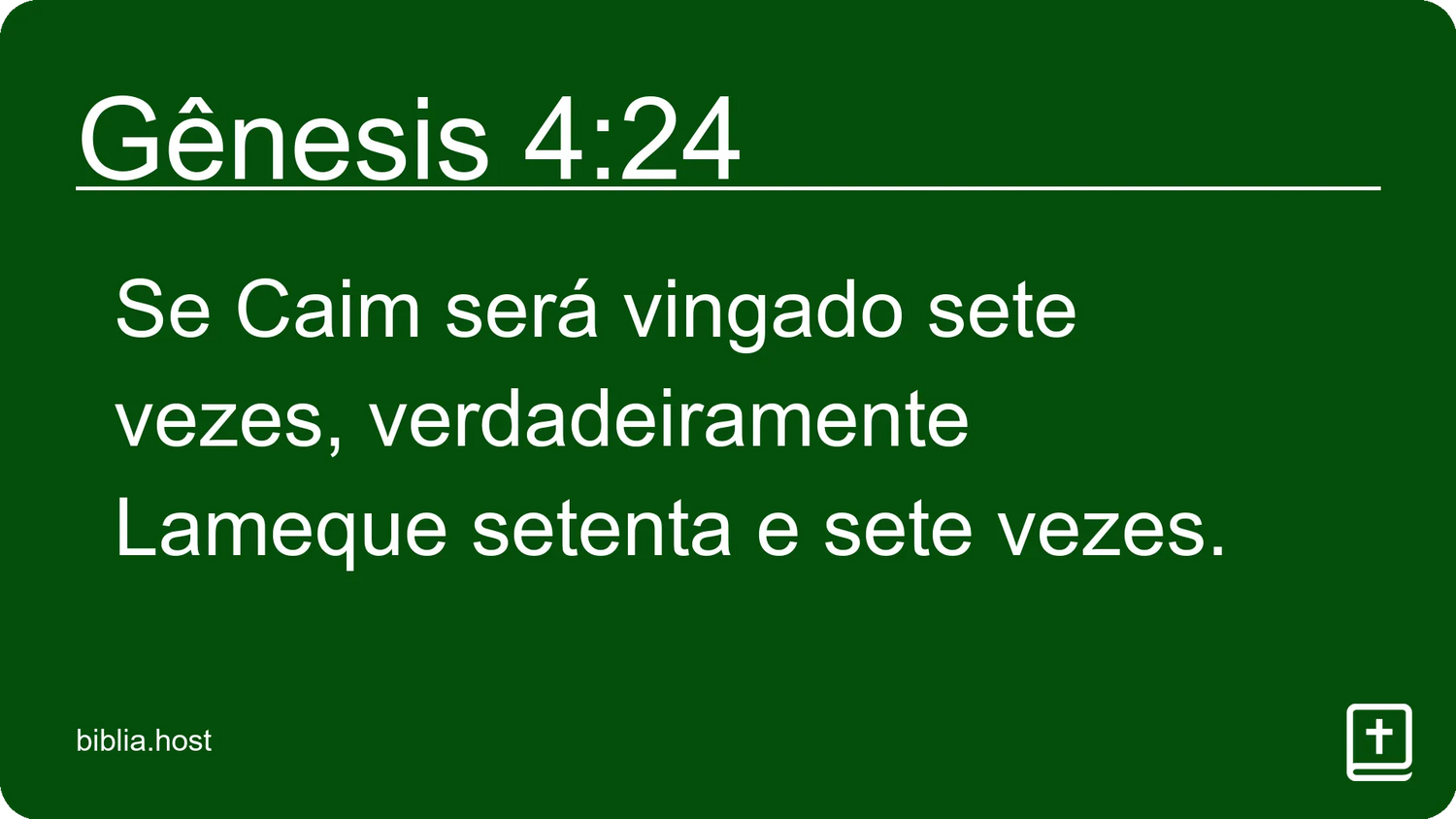 Gênesis 4:24