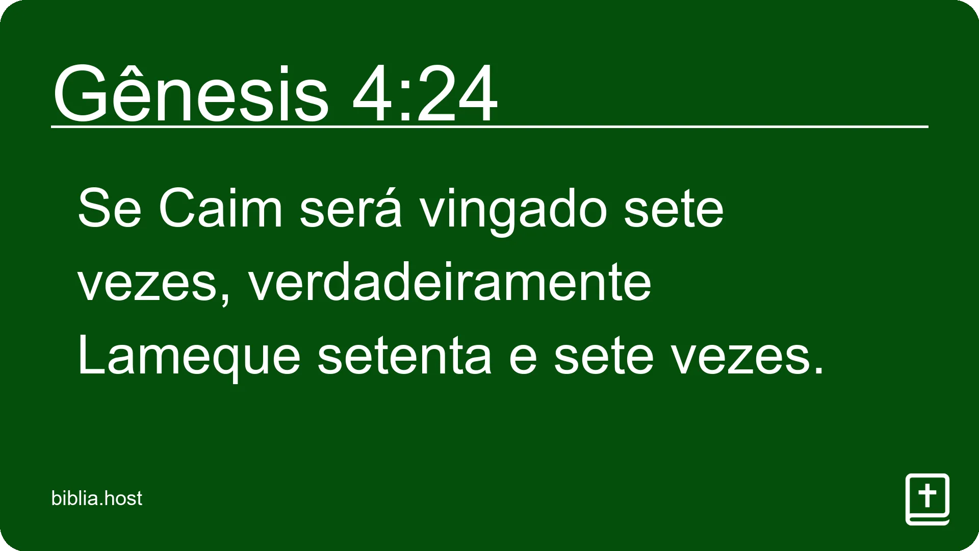 Gênesis 4:24