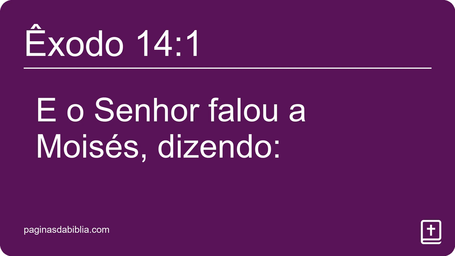 Êxodo 14:1